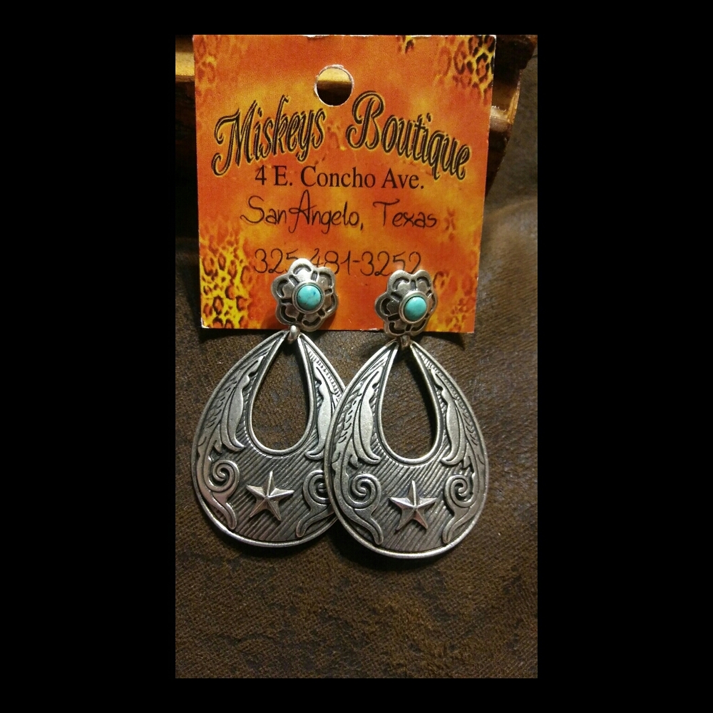 🌟Pink Panache Western Star Earrings🌟